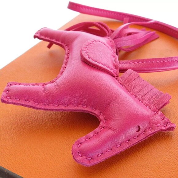 Auth HERMES Rodeo PM charm Rose purple Agneau Milo - Picture 8 of 16
